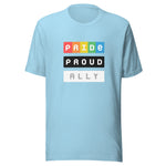 LGBTQIA+ PRIDE BLACK PROUD HUMAN ALLY - Unisex Crew Neck T-shirt