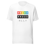 LGBTQIA+ PRIDE BLACK PROUD HUMAN ALLY - Unisex Crew Neck T-shirt