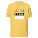 LGBTQIA+ PRIDE BLACK PROUD HUMAN ALLY - Unisex Crew Neck T-shirt